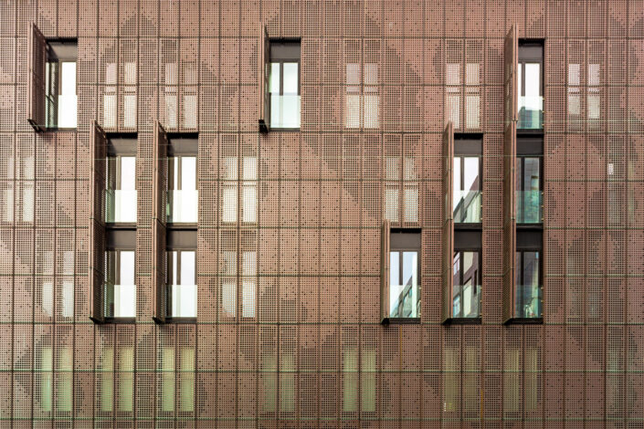 Thomas Illemann arkitekturfotografi architecture photography danmark denmark aarhus Copper House facade Claus Hermansen niras Bricks AE Stålmontage