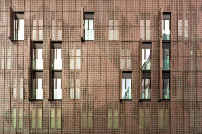 Thomas Illemann arkitekturfotografi architecture photography danmark denmark aarhus Copper House facade Claus Hermansen niras Bricks AE Stålmontage
