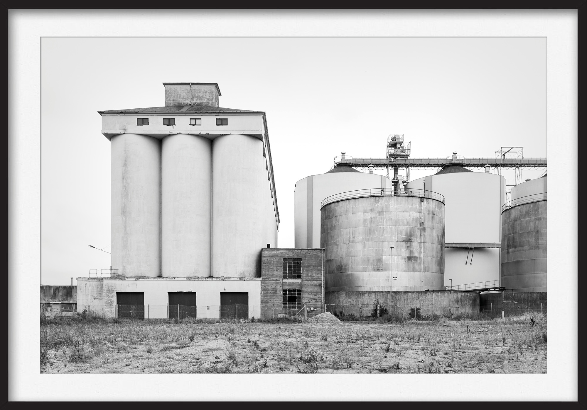 Thomas Illemann arkitekturfotografi photography landscape landskab sydhavn aarhus industri black white sort hvid